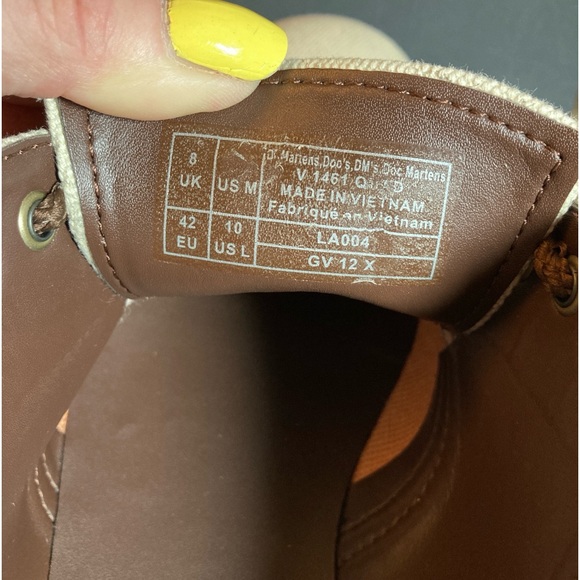 Dr. Martens Vegan 1461 Retro RayCanvas Embroidered Platform ShoesUS Women's 10 - Picture 12 of 16